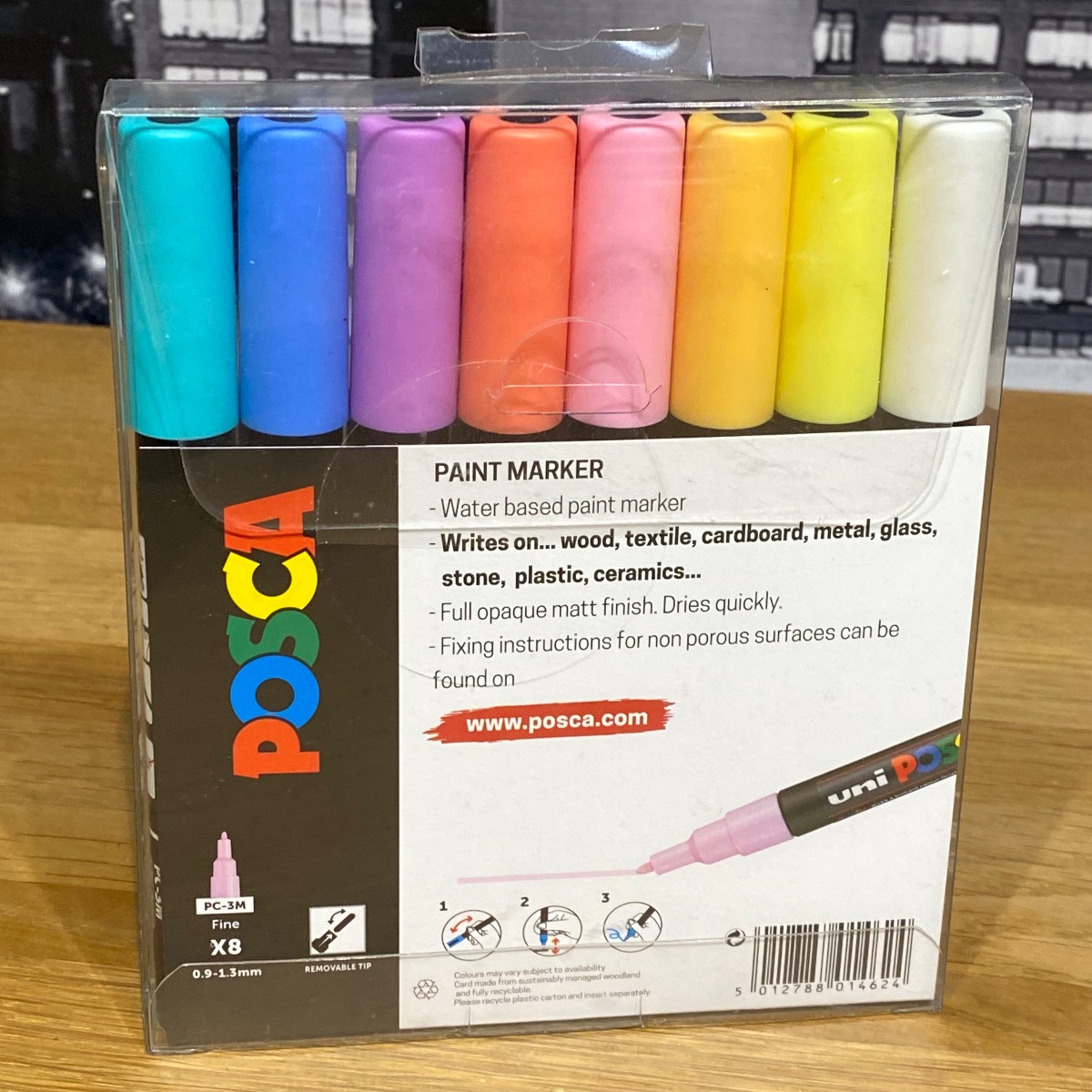 2 x Uni Posca Paint Markers Pens Pastel and Vibrant Tones Colours (12 Marker) 238212174 5012788014624