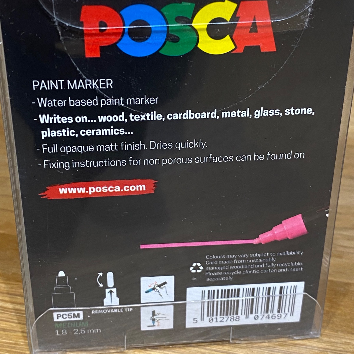 2 x Uni Posca Paint Markers Pens Pastel and Vibrant Tones Colours (12 Marker) 238212174 5012788014624