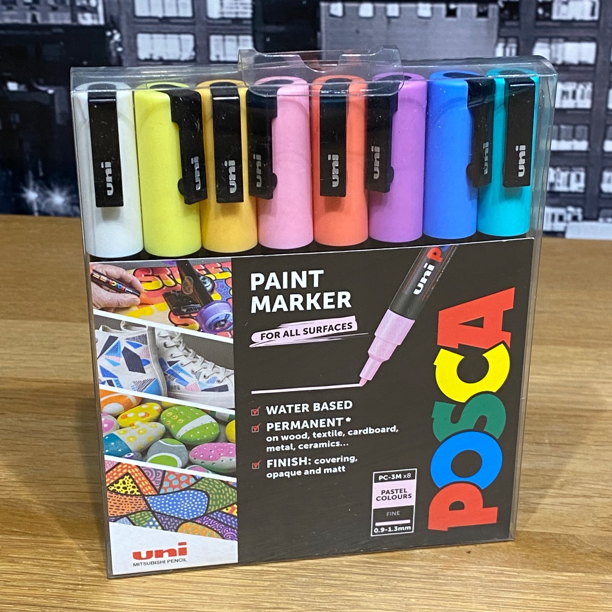 2 x Uni Posca Paint Markers Pens Pastel and Vibrant Tones Colours (12 Marker) 238212174 5012788014624