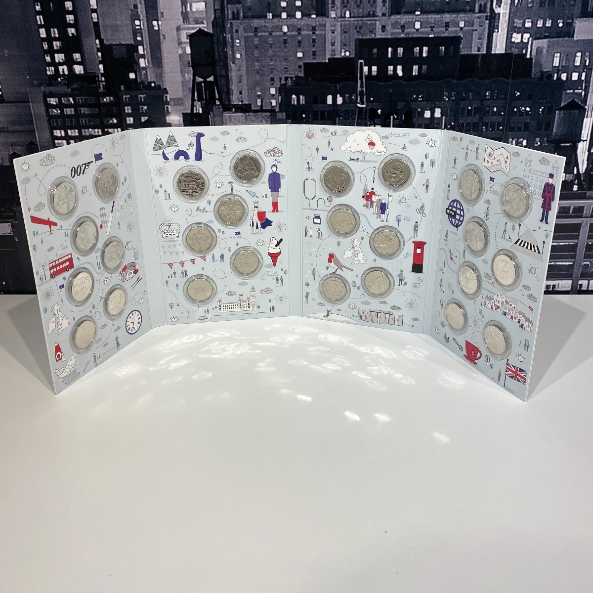 2018 10p Full Set 26 Coins + Collector Album included Uncirculated Coin 2018  (Brand New)