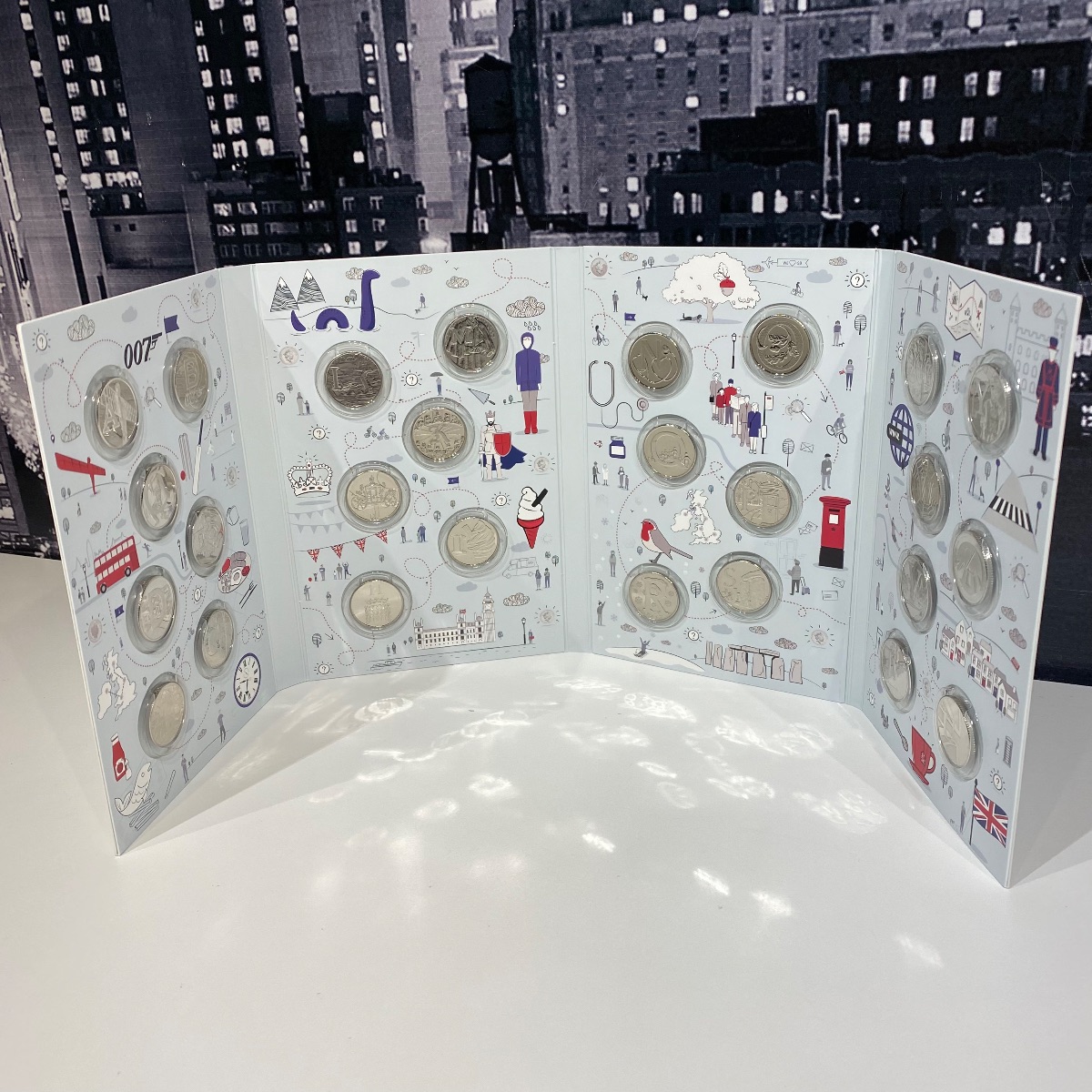 2018 10p Full Set 26 Coins + Collector Album included Uncirculated Coin 2018  (Brand New)