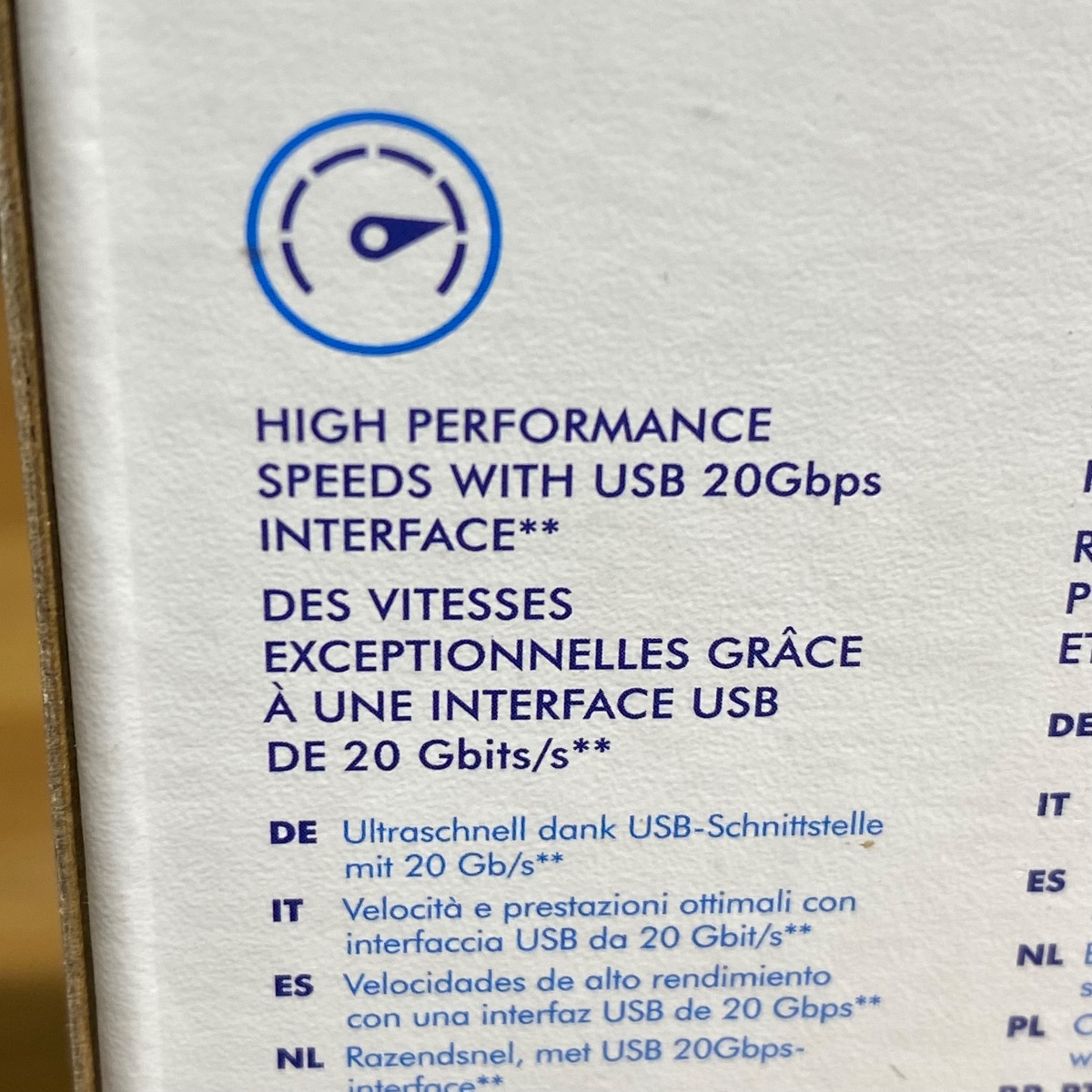2TB LaCie Rugged Mini SSD, USB 3.2 Gen 2x2, 2000MB/s, IP54, Portable External SS HRQ72ZM/A 8719706044707