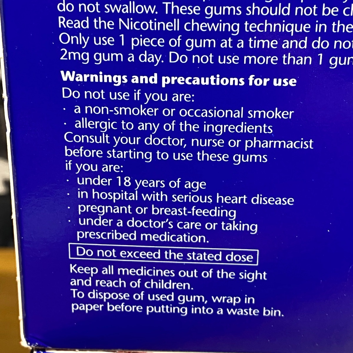 2x Nicotinell 2mg Nicotine Gum Fruit Flavour 204 Pieces Quit Smoking Aid 3360526 5012131586907