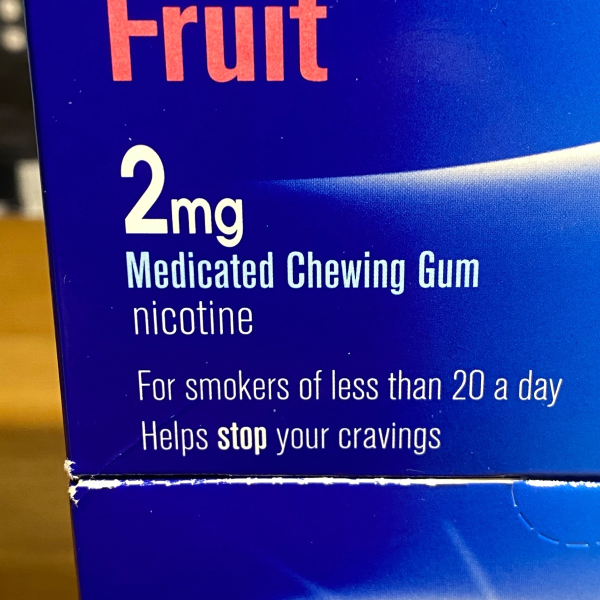 2x Nicotinell 2mg Nicotine Gum Fruit Flavour 204 Pieces Quit Smoking Aid 3360526 5012131586907