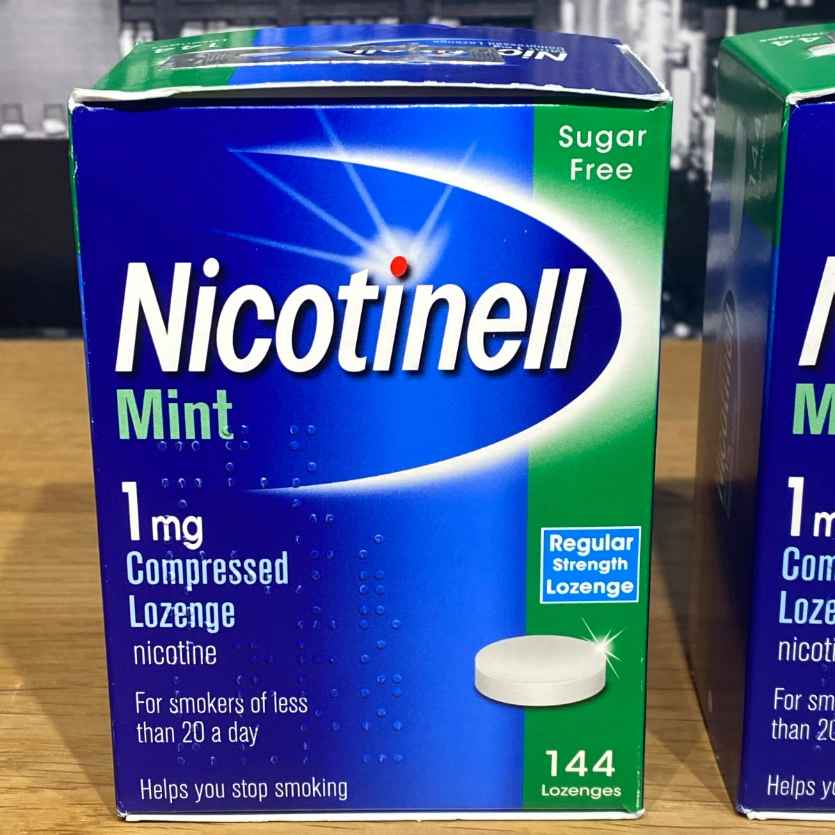 2x Nicotinell Mint 1mg Compressed Lozenge Nicotine Sugar-Free 144 Pieces 2403361
