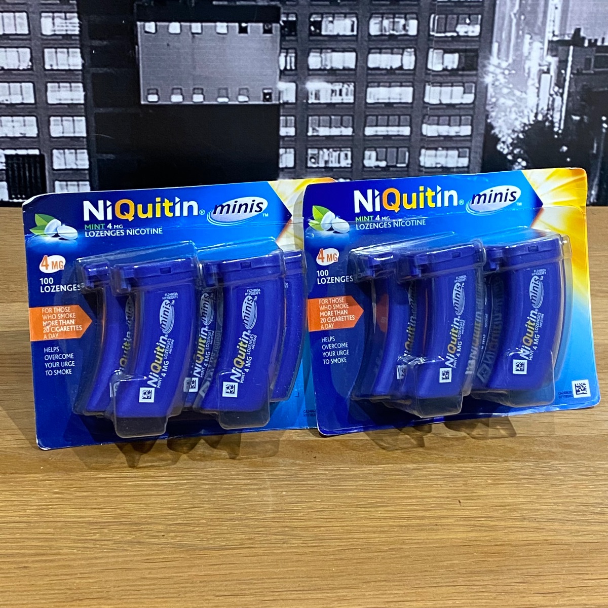 2x NiQuitin Minis Mint 4mg Nicotine 100 Lozenges Smoking Craving Relief Minis Mint 4mg