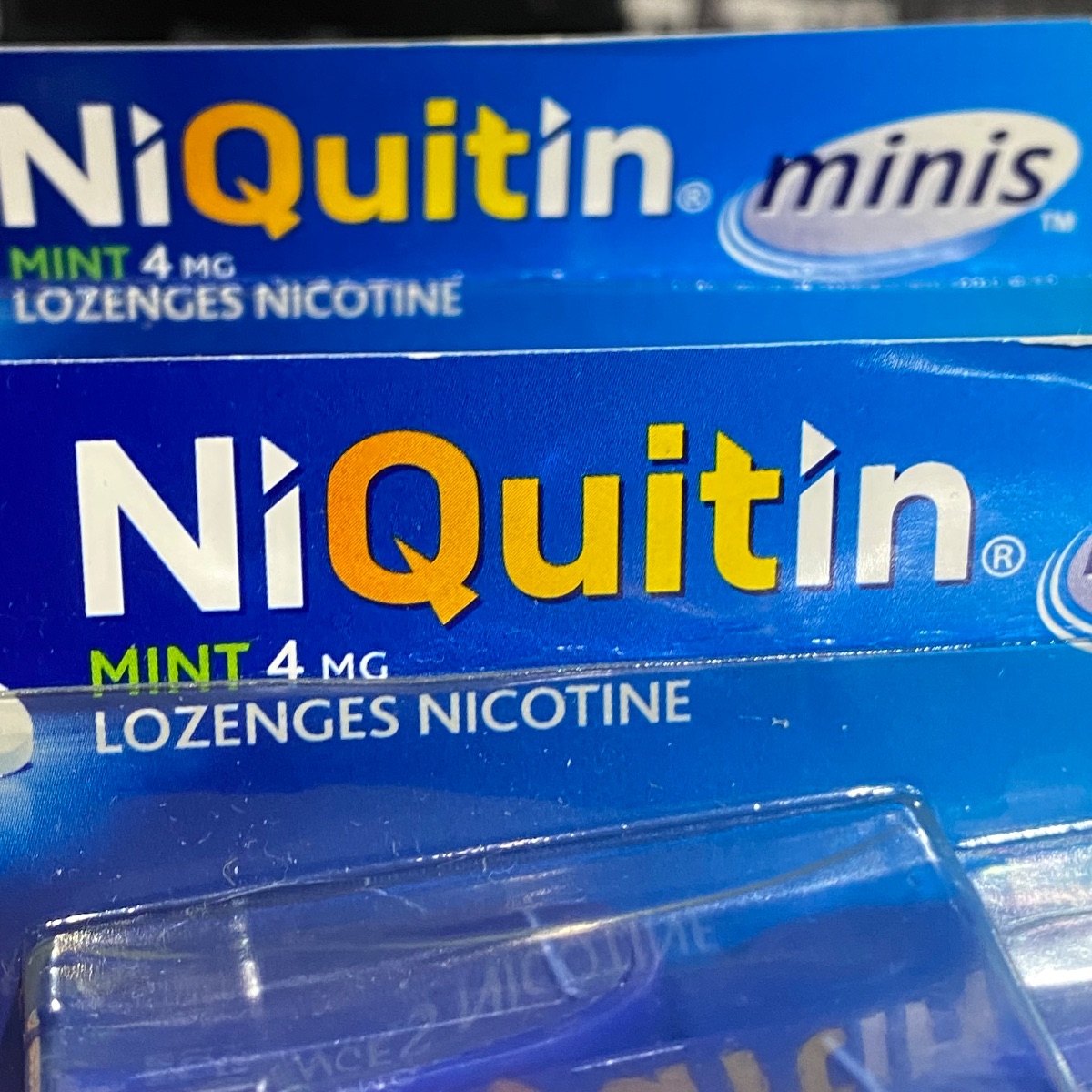 2x NiQuitin Minis Mint 4mg Nicotine 100 Lozenges Smoking Craving Relief Minis Mint 4mg