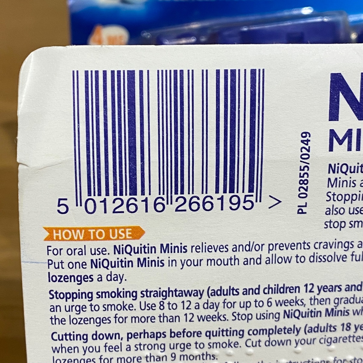 2x NiQuitin Minis Mint 4mg Nicotine 100 Lozenges Smoking Craving Relief Minis Mint 4mg