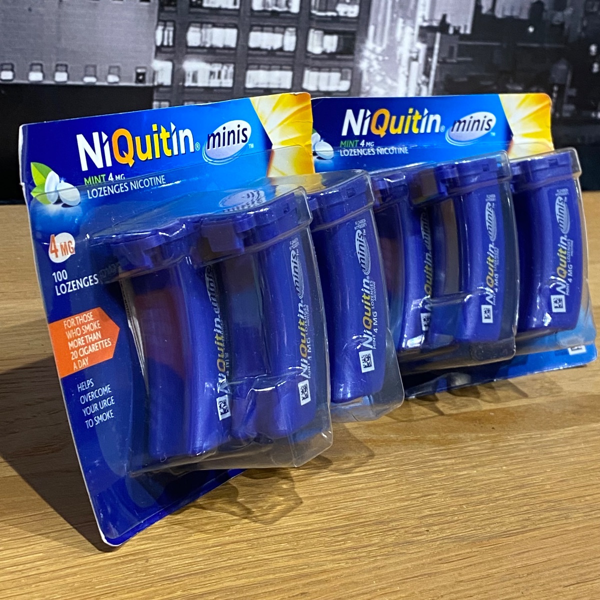 2x NiQuitin Minis Mint 4mg Nicotine 100 Lozenges Smoking Craving Relief Minis Mint 4mg