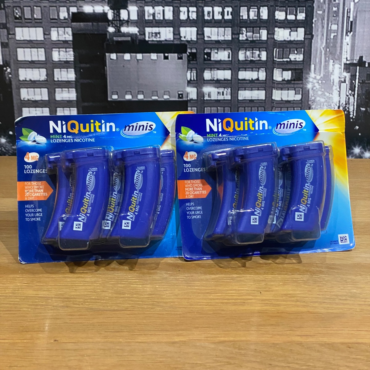 2x NiQuitin Minis Mint 4mg Nicotine 100 Lozenges Smoking Craving Relief Minis Mint 4mg