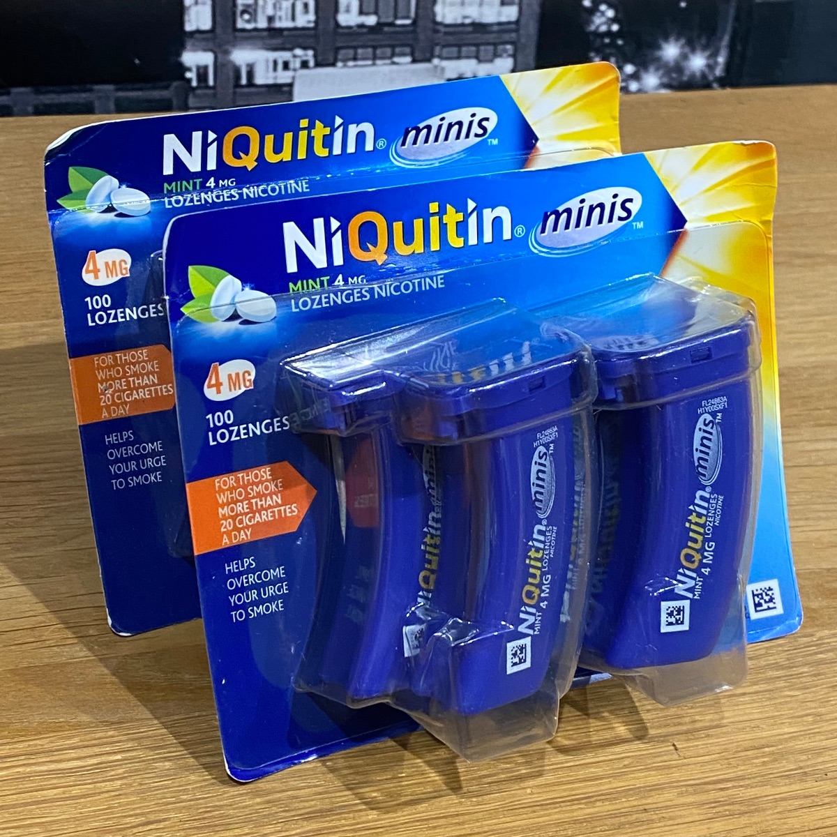 2x NiQuitin Minis Mint 4mg Nicotine 100 Lozenges Smoking Craving Relief Minis Mint 4mg