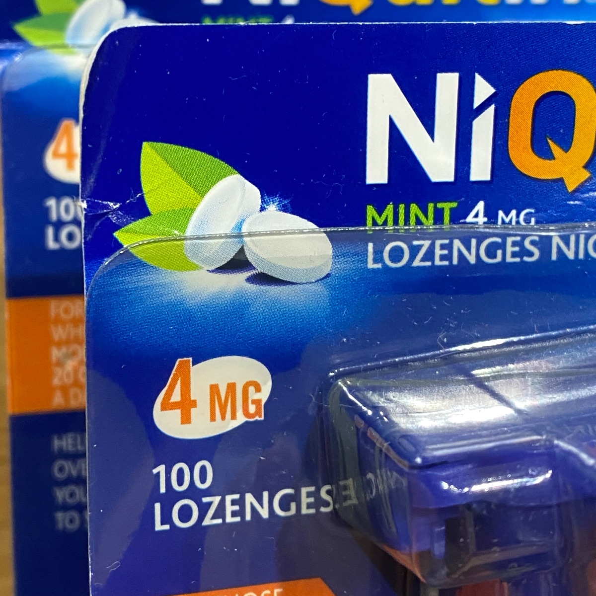2x NiQuitin Minis Mint 4mg Nicotine 100 Lozenges Smoking Craving Relief Minis Mint 4mg