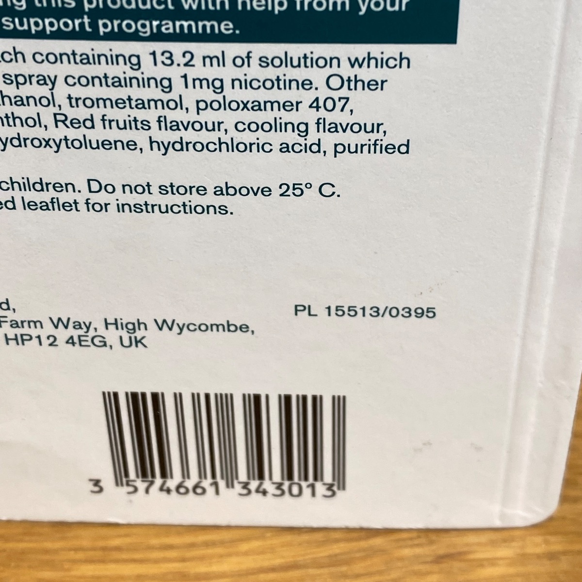 4 x Nicorette Quickmist Cool Berry Mouthspray 8 x 150 Sprays Nicotine 1mg LOT 69547 3574661343013 (Brand New)