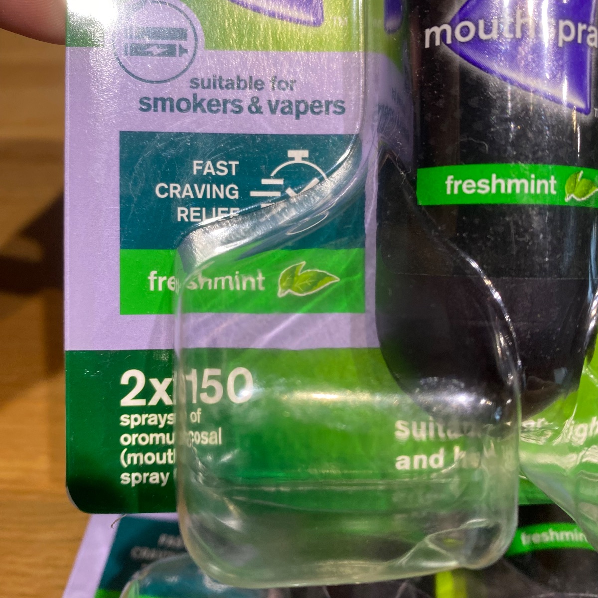 4x Nicorette Freshmint Duo Quickmist Mouthspray 8 x 150 Sprays Nicotine 1mg MOUTH SPRAY