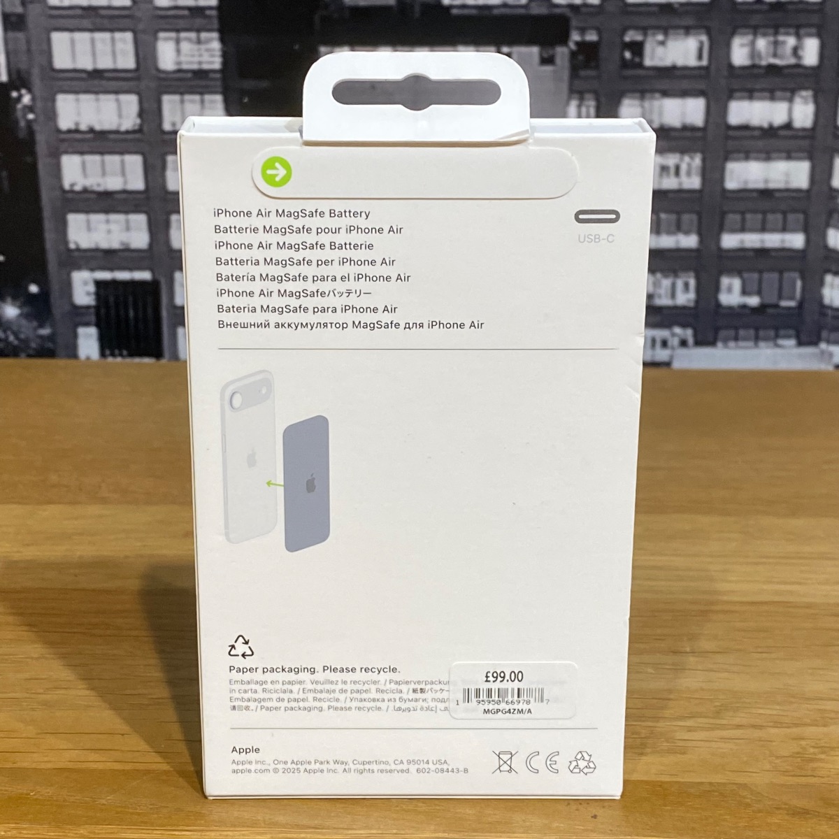 Apple iPhone Air MagSafe Battery Pack Wireless Charging White Original MGPG4ZM/A 195950669787