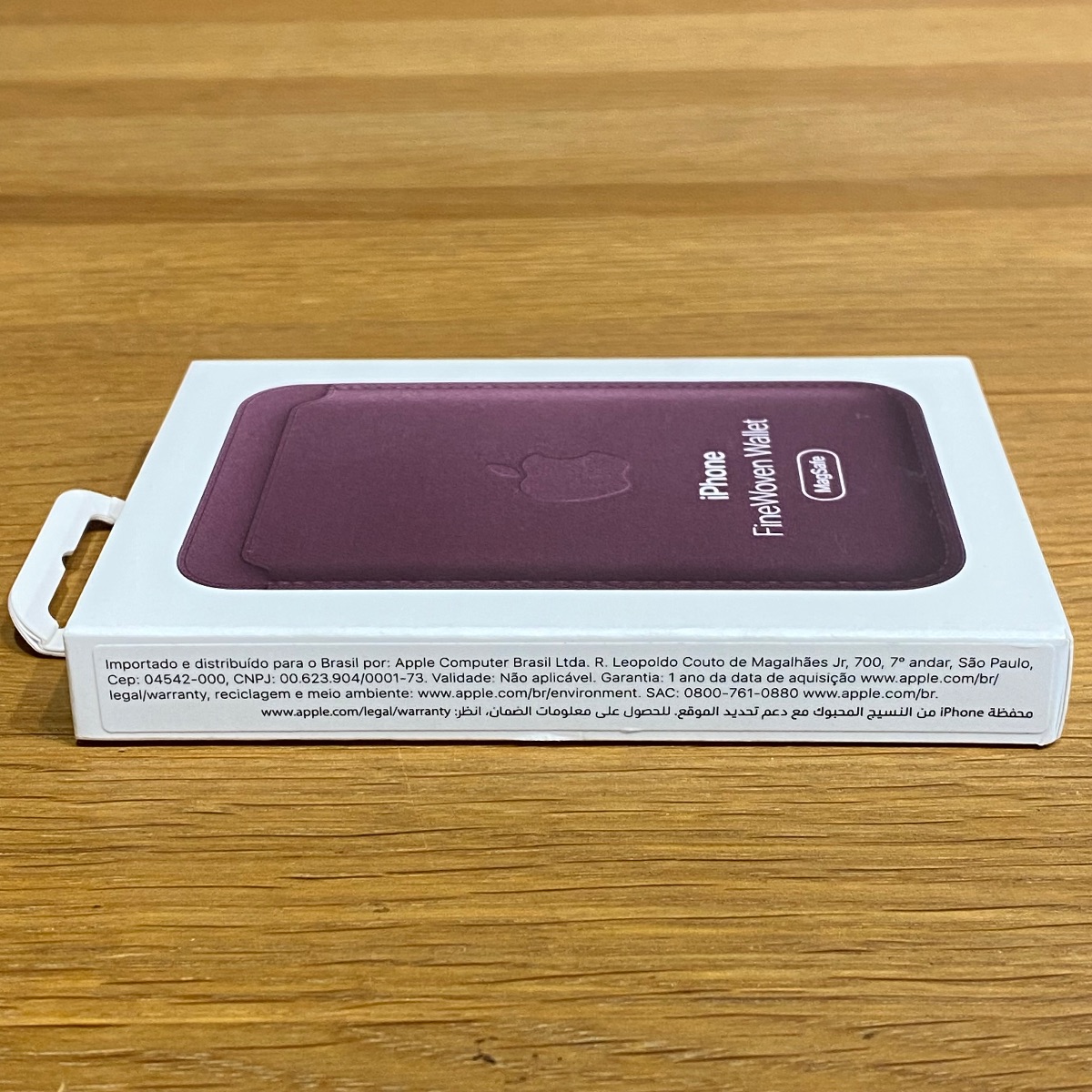 Apple iPhone FineWoven Mulberry Wallet MagSafe iPhone 15 14 13 12 Pro Mini Max MT253ZM/A 194253940418 (Brand New)