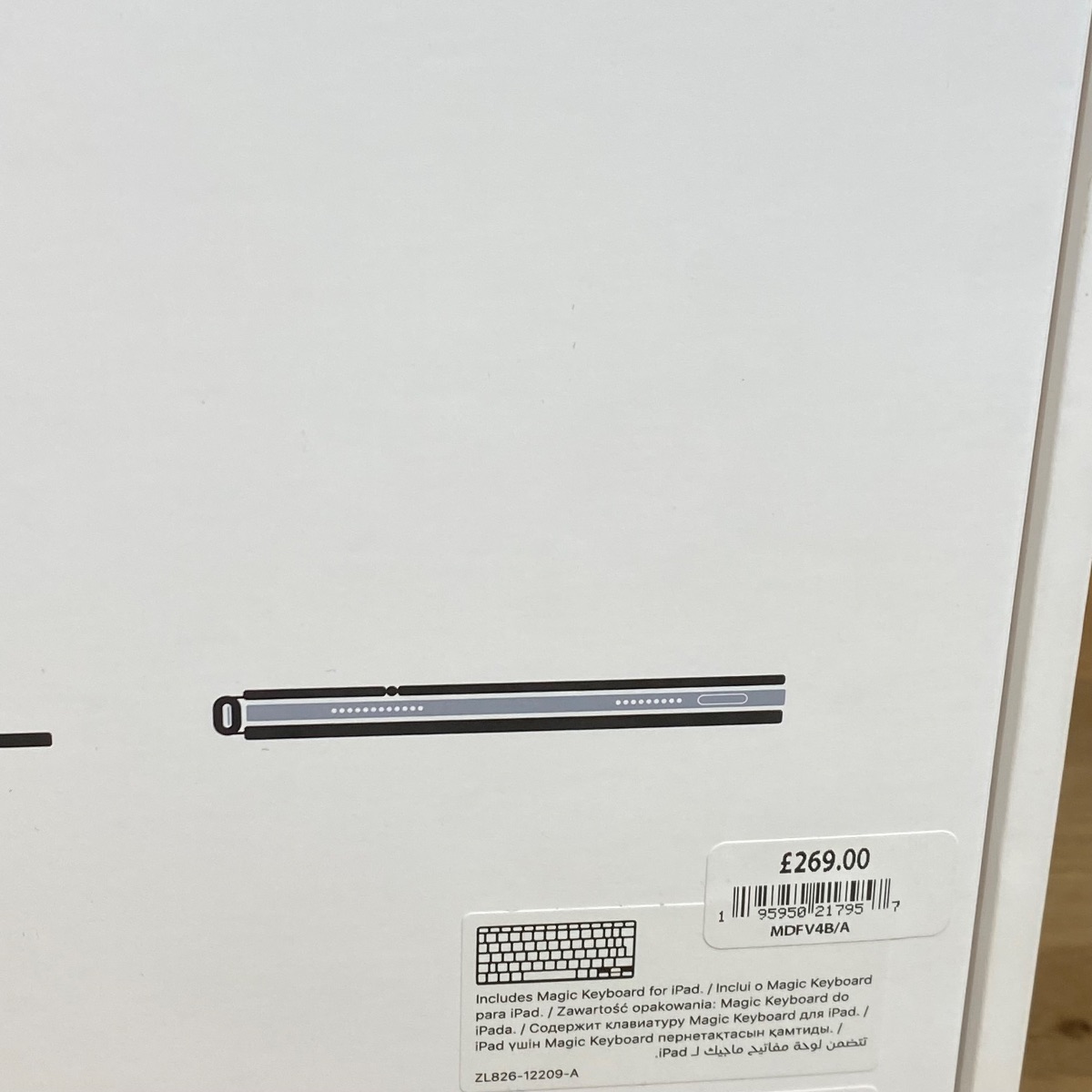 Apple Magic Keyboard iPad Air 11-inch M2 M3 British English White Original MDFV4B/A 195950217957