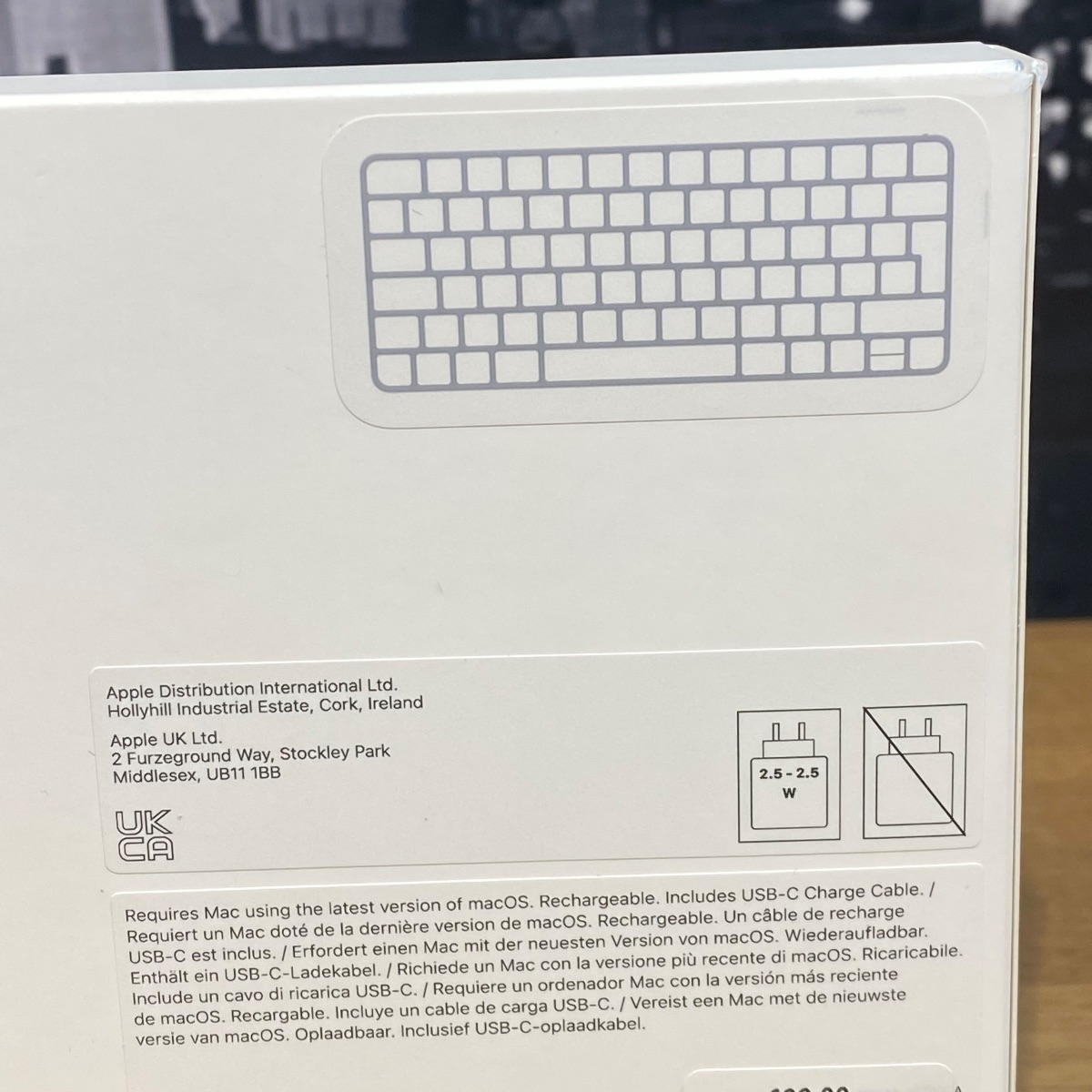 Apple Magic Keyboard Wireless Bluetooth UK British English USB–C