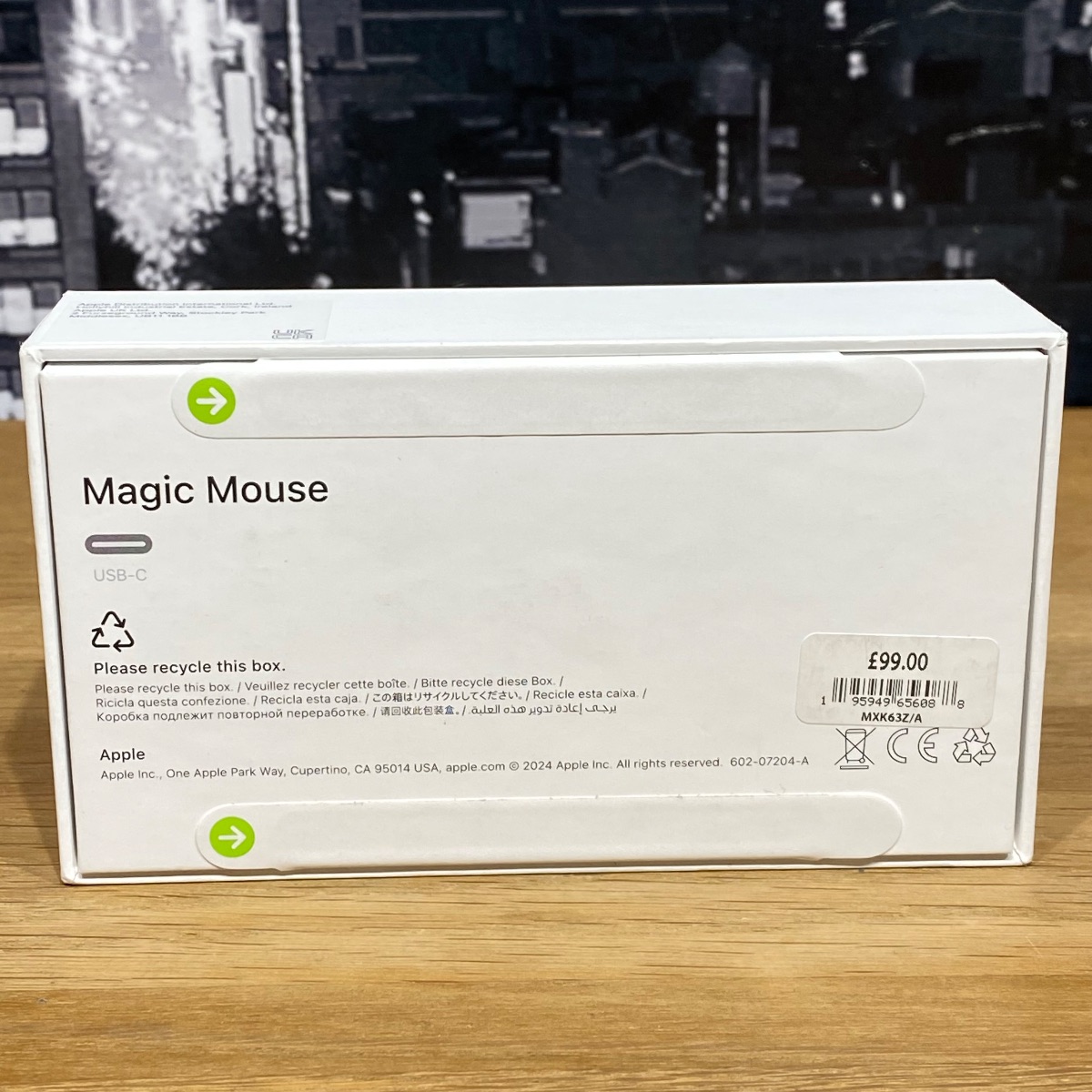 Apple Magic Mouse (USB-C) Black Multi Touch Rechargeable