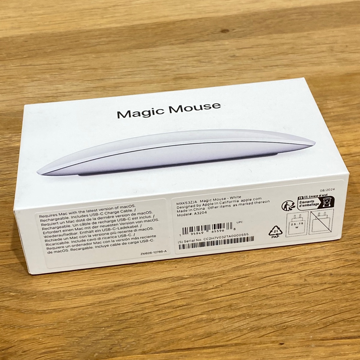 Apple Magic Mouse ホワイト Magic Mouse (USB‑C) - White Multi-Touch Surface - Apple (CA)