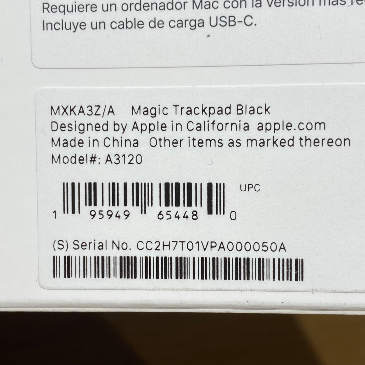 Apple Magic Trackpad 4 Black USB-C Bluetooth Mouse A3120 100% Original MXKA3Z/A 195949654480