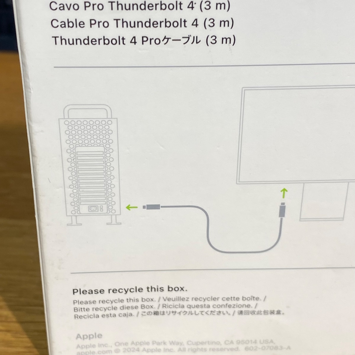 Apple Thunderbolt 4 Pro 3m Cable USB-C MacBook iPad iMac iPhone Original MW5H4ZMA 195949590375