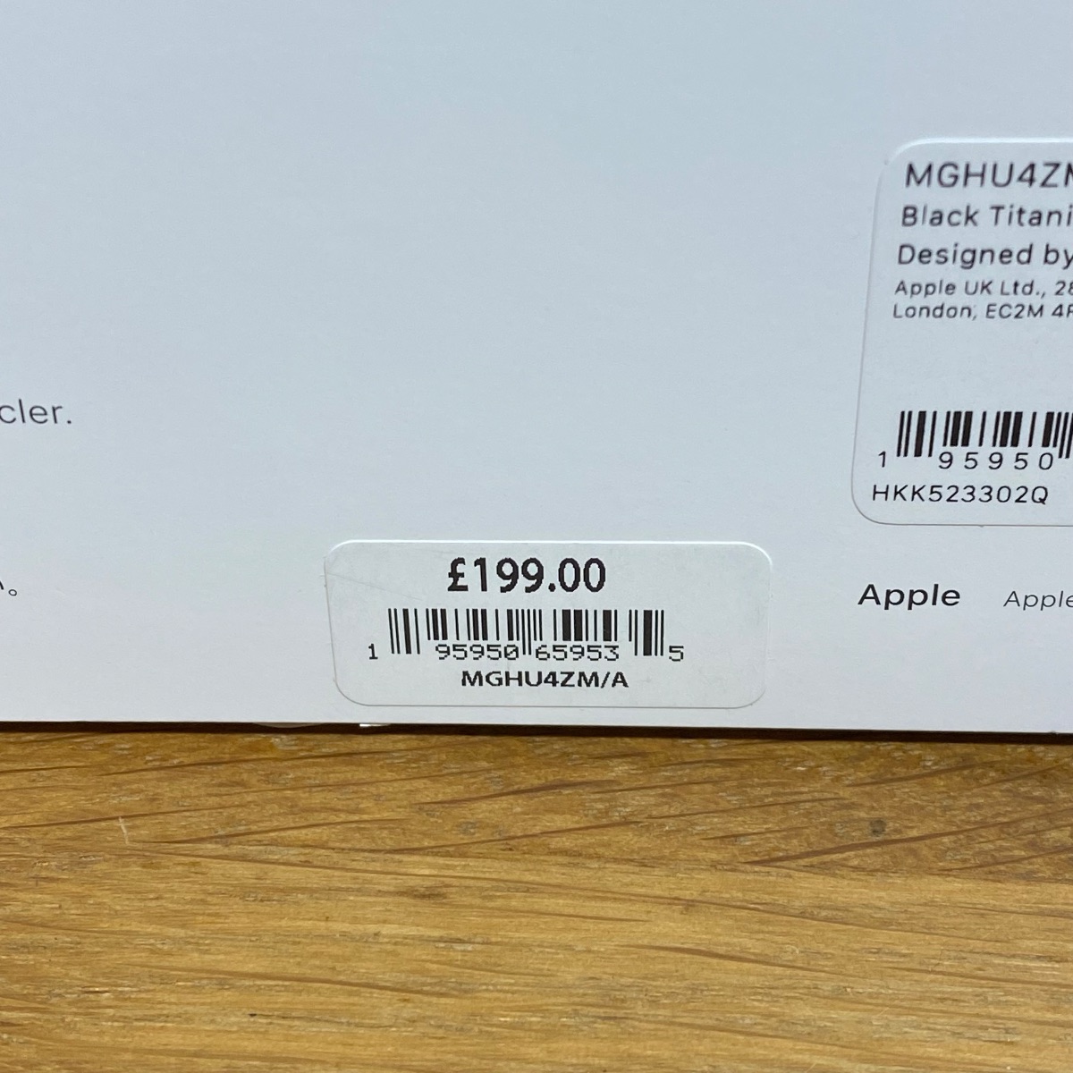 Apple Watch Strap 49mm Black Titanium Milanese Loop L Large Original MGHU4ZM/A 195950659535