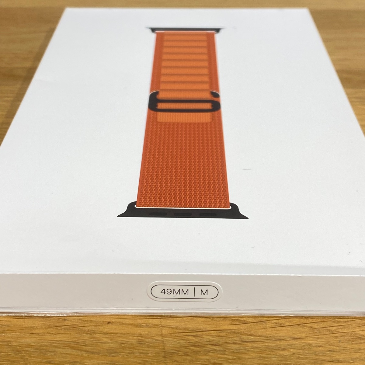 Apple Watch Strap 49mm Terracotta Alpine Loop Black Titanium Finish Medium MG9E4ZM/A 195950649338