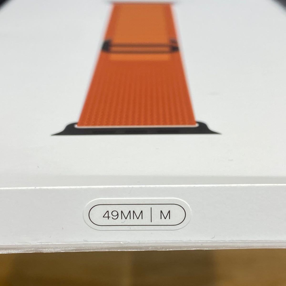 Apple Watch Strap 49mm Terracotta Alpine Loop Black Titanium Finish Medium MG9E4ZM/A 195950649338