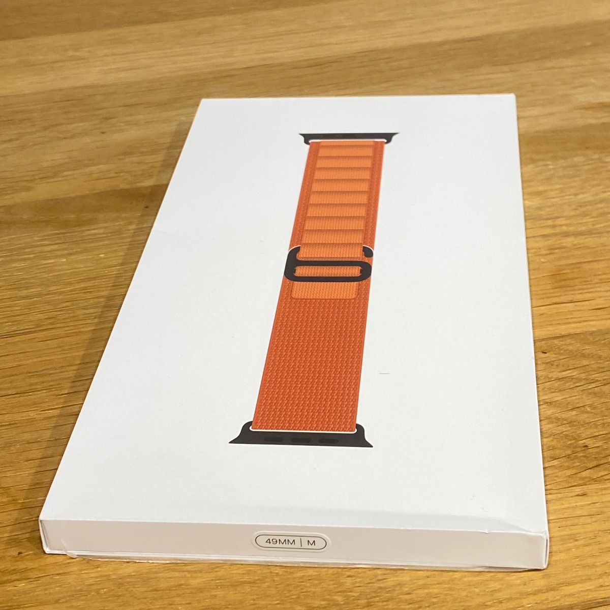 Apple Watch Strap 49mm Terracotta Alpine Loop Black Titanium Finish Medium MG9E4ZM/A 195950649338