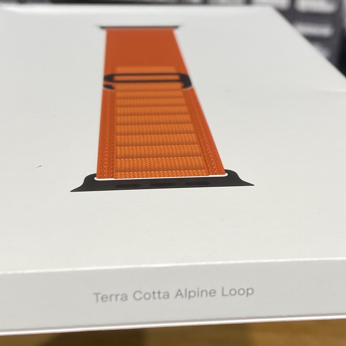 Apple Watch Strap 49mm Terracotta Alpine Loop Black Titanium Finish Medium MG9E4ZM/A 195950649338