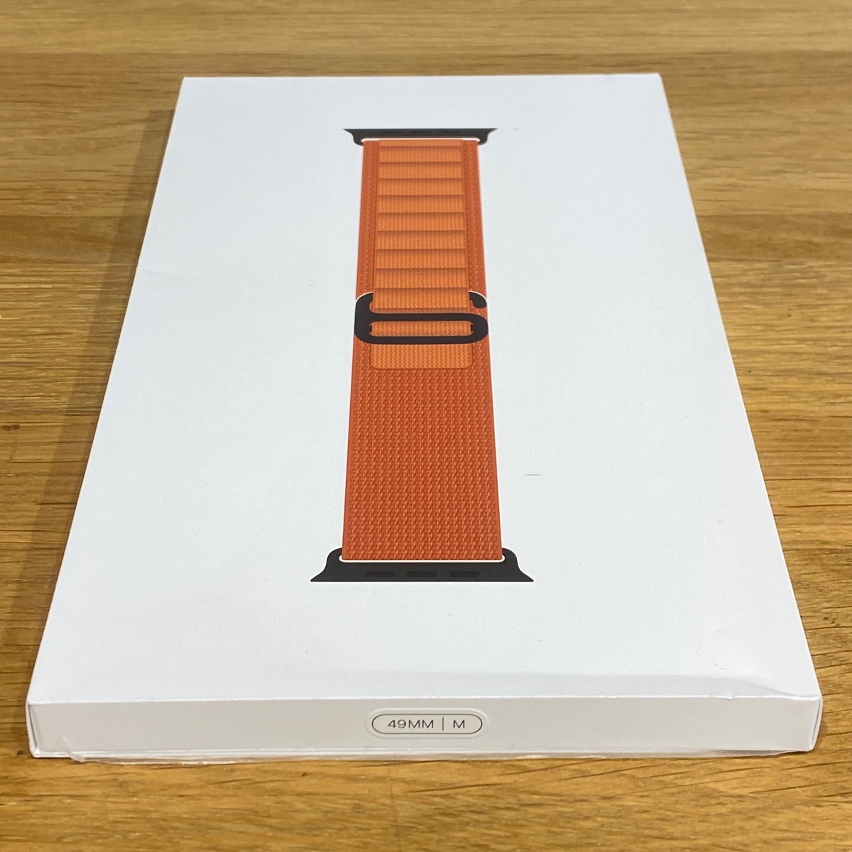 Apple Watch Strap 49mm Terracotta Alpine Loop Black Titanium Finish Medium MG9E4ZM/A 195950649338