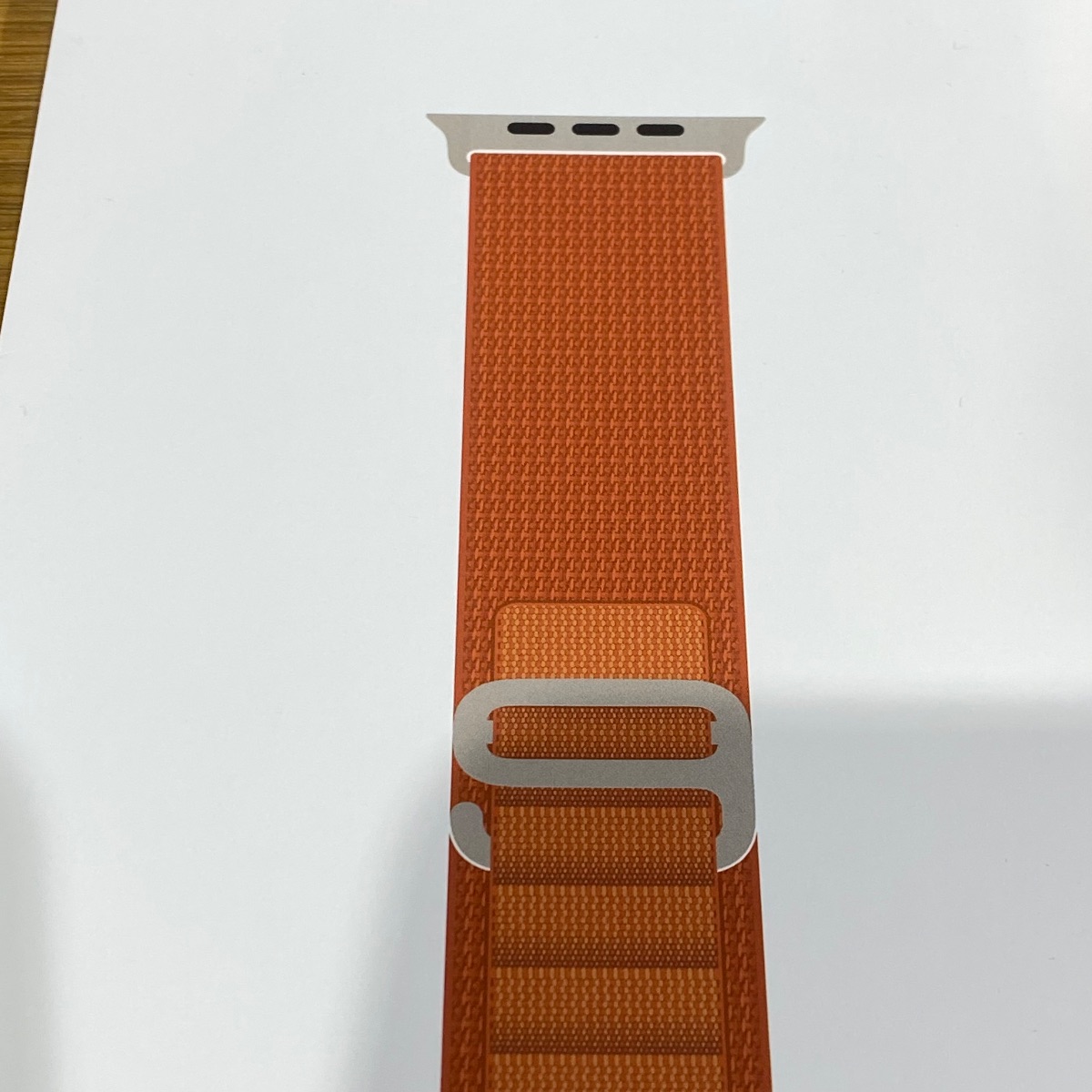 Apple Watch Strap 49mm Terracotta Alpine Loop Natural Titanium Finish Small MFTA4ZM/A 195950574975