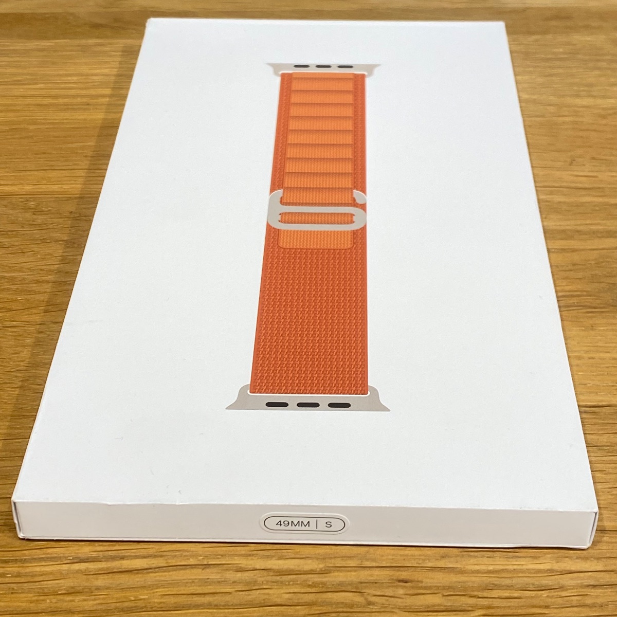Apple Watch Strap 49mm Terracotta Alpine Loop Natural Titanium Finish Small MFTA4ZM/A 195950574975