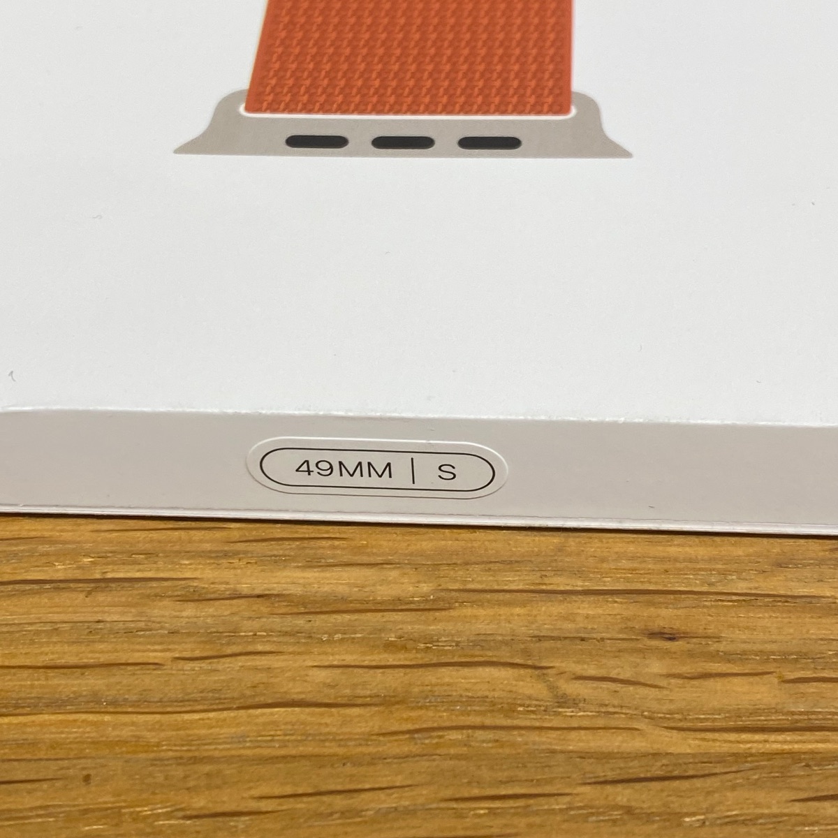 Apple Watch Strap 49mm Terracotta Alpine Loop Natural Titanium Finish Small MFTA4ZM/A 195950574975