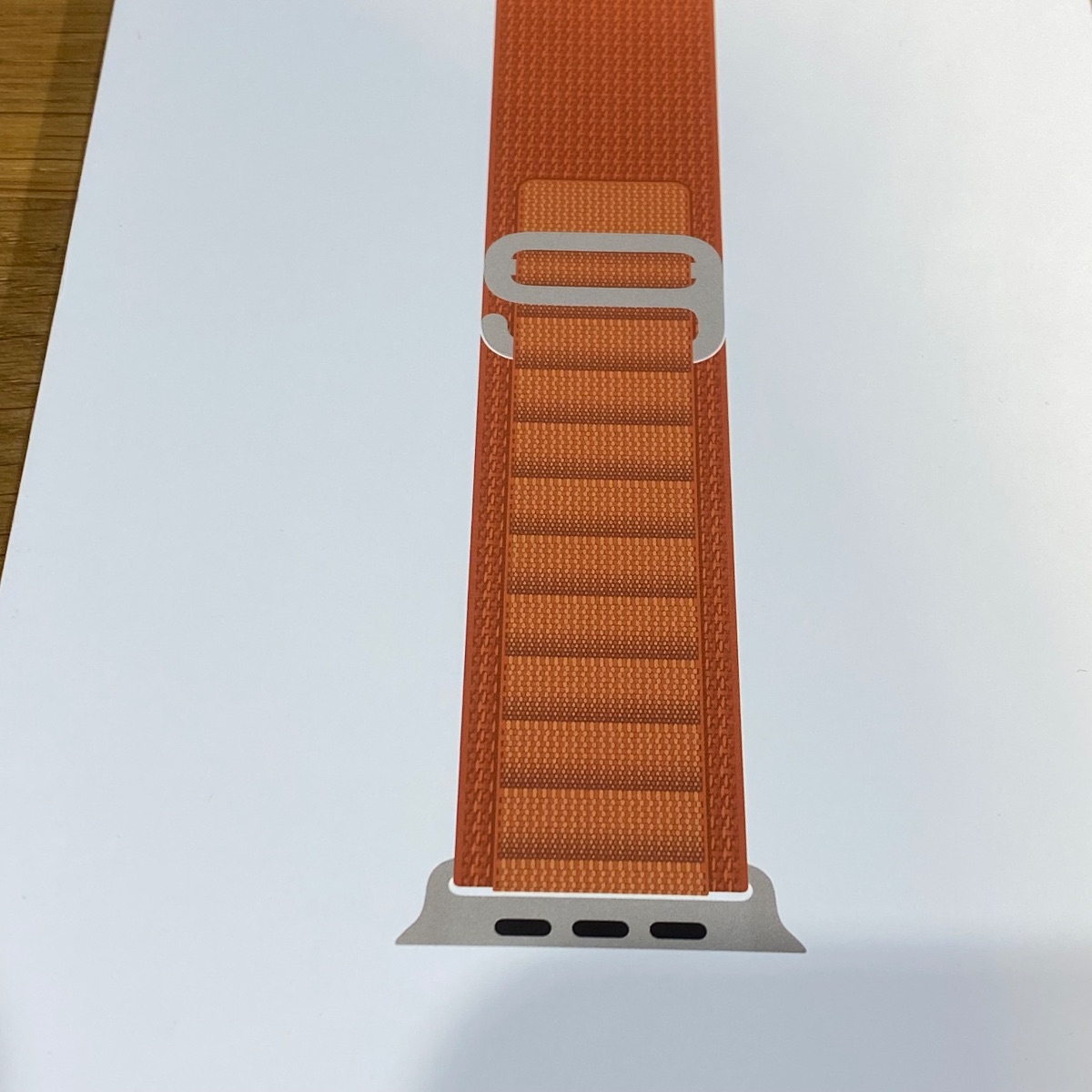 Apple Watch Strap 49mm Terracotta Alpine Loop Natural Titanium Finish Small MFTA4ZM/A 195950574975