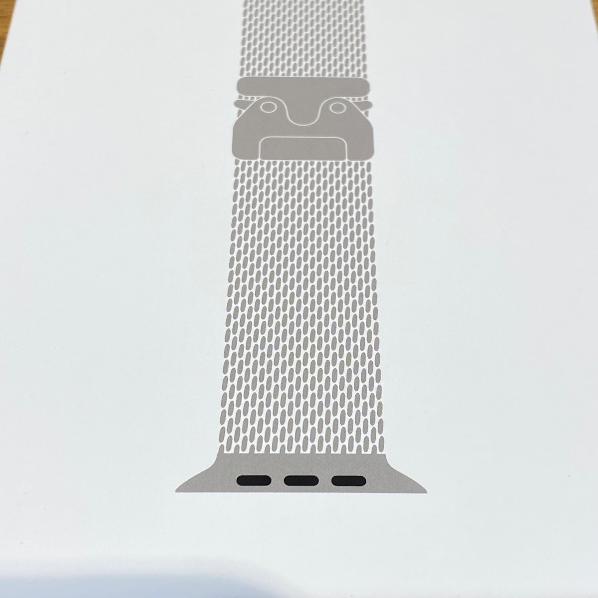 Apple Watch Ultra Strap 49mm Natural Titanium Milanese Loop L Large Original MGHQ4ZM/A 195950659443 Apple Watch Ultra Strap 49mm Natural Titanium Milanese Loop L Large Original MGHQ4ZM/A 195950659443