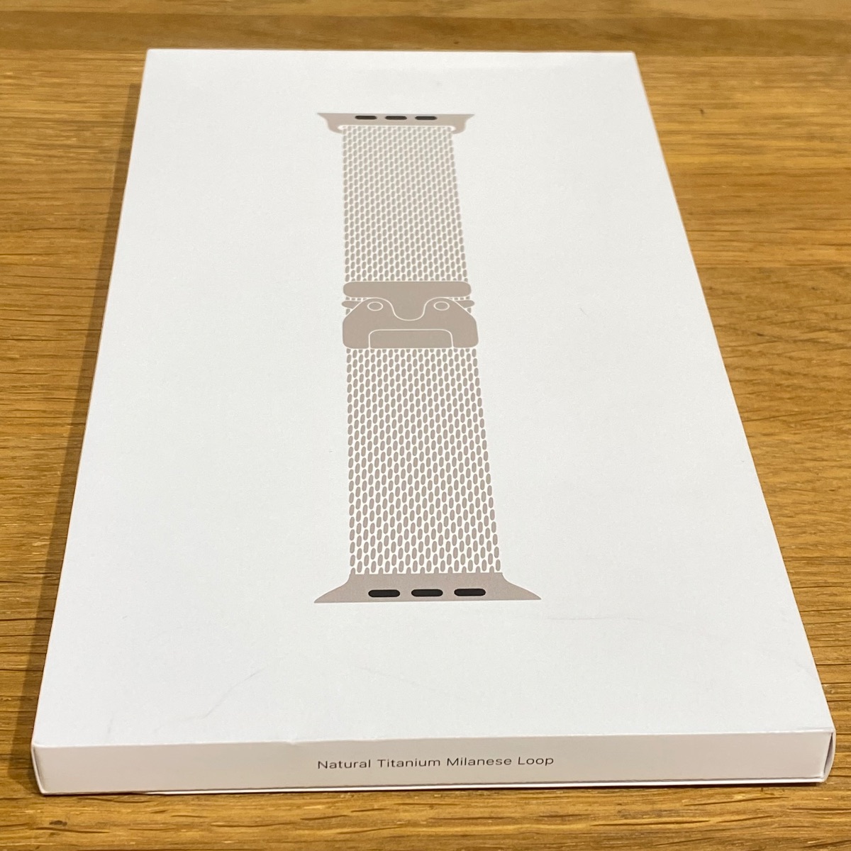 Apple Watch Ultra Strap 49mm Natural Titanium Milanese Loop M Medium Original mghp4zm/a 195950659412 Apple Watch Ultra Strap 49mm Natural Titanium Milanese Loop M Medium Original mghp4zm/a 195950659412