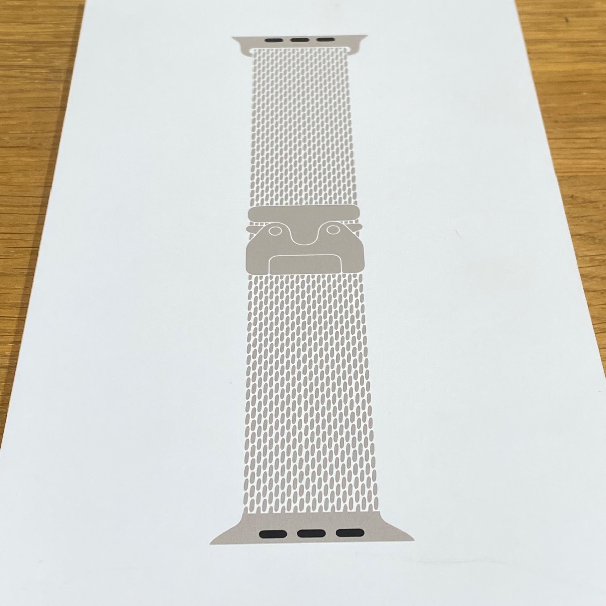 Apple Watch Ultra Strap 49mm Natural Titanium Milanese Loop M Medium Original mghp4zm/a 195950659412 Apple Watch Ultra Strap 49mm Natural Titanium Milanese Loop M Medium Original mghp4zm/a 195950659412