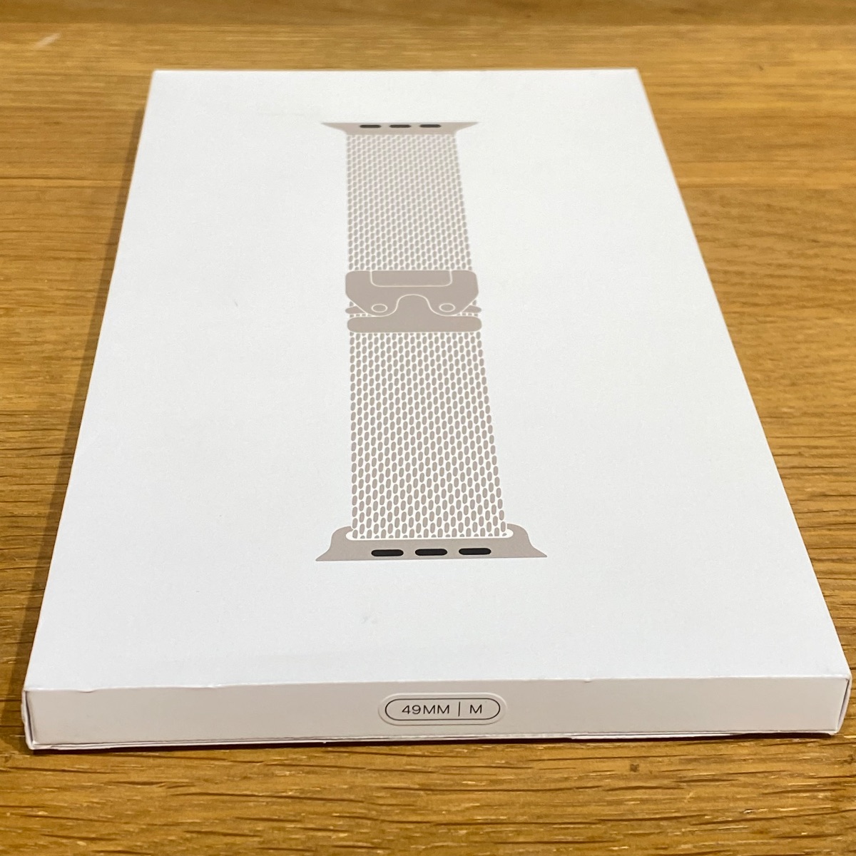 Apple Watch Ultra Strap 49mm Natural Titanium Milanese Loop M Medium Original mghp4zm/a 195950659412 Apple Watch Ultra Strap 49mm Natural Titanium Milanese Loop M Medium Original mghp4zm/a 195950659412