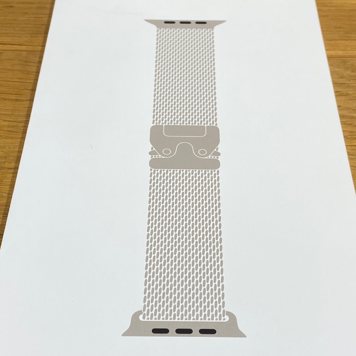Apple Watch Ultra Strap 49mm Natural Titanium Milanese Loop M Medium Original mghp4zm/a 195950659412 Apple Watch Ultra Strap 49mm Natural Titanium Milanese Loop M Medium Original mghp4zm/a 195950659412