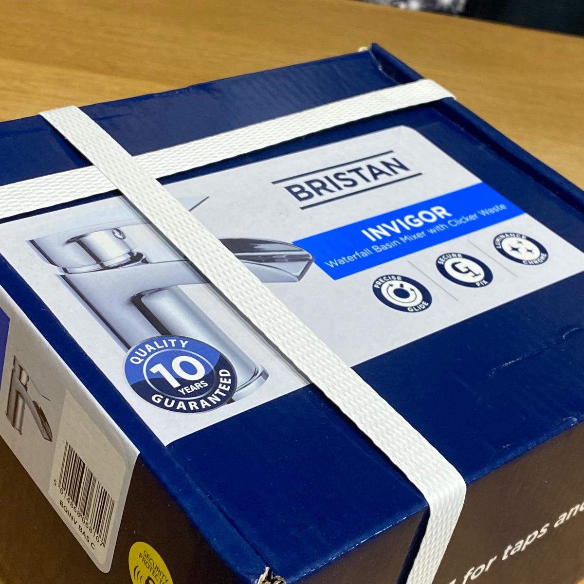 Bristan Invigor Waterfall Chrome Basin Mixer Tap With Waste Clicker BQINVBASC 5014868068107