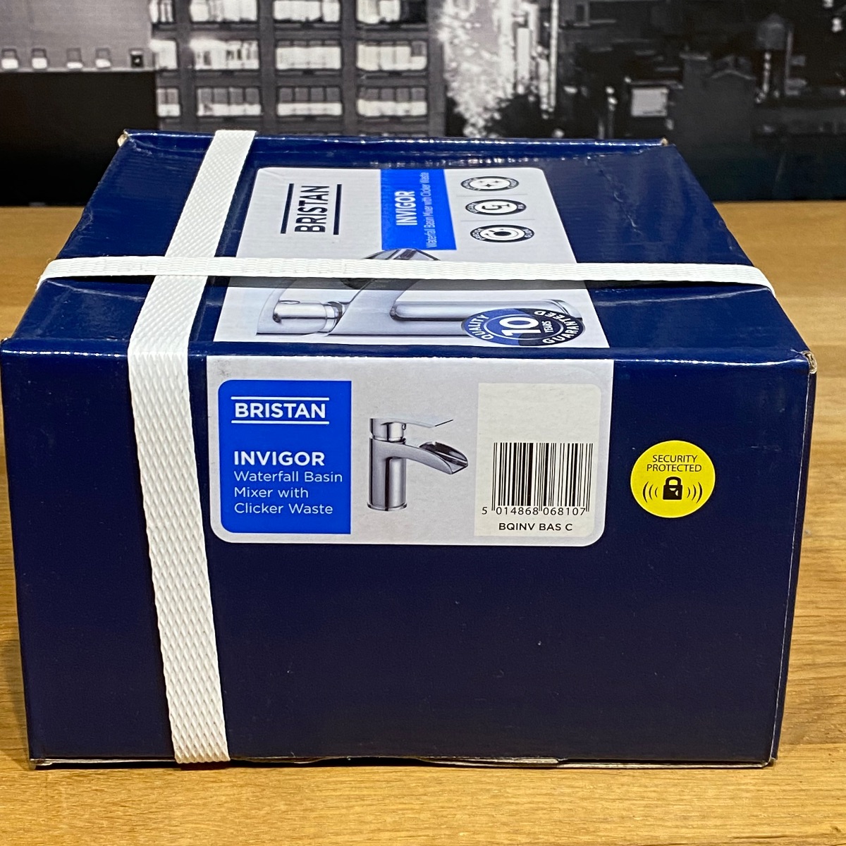 Bristan Invigor Waterfall Chrome Basin Mixer Tap With Waste Clicker BQINVBASC 5014868068107