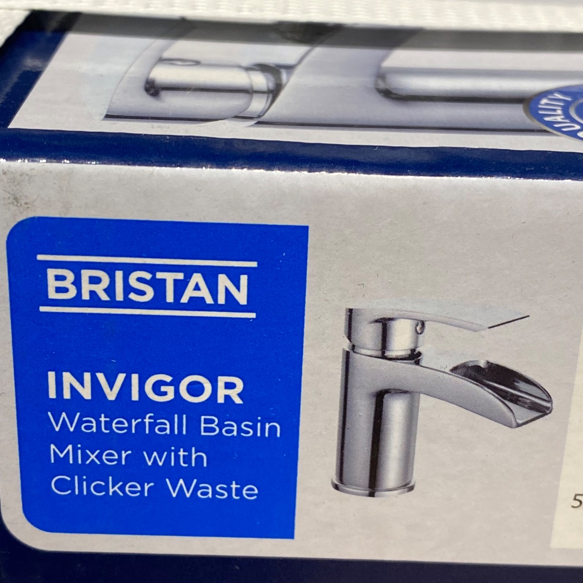Bristan Invigor Waterfall Chrome Basin Mixer Tap With Waste Clicker BQINVBASC 5014868068107
