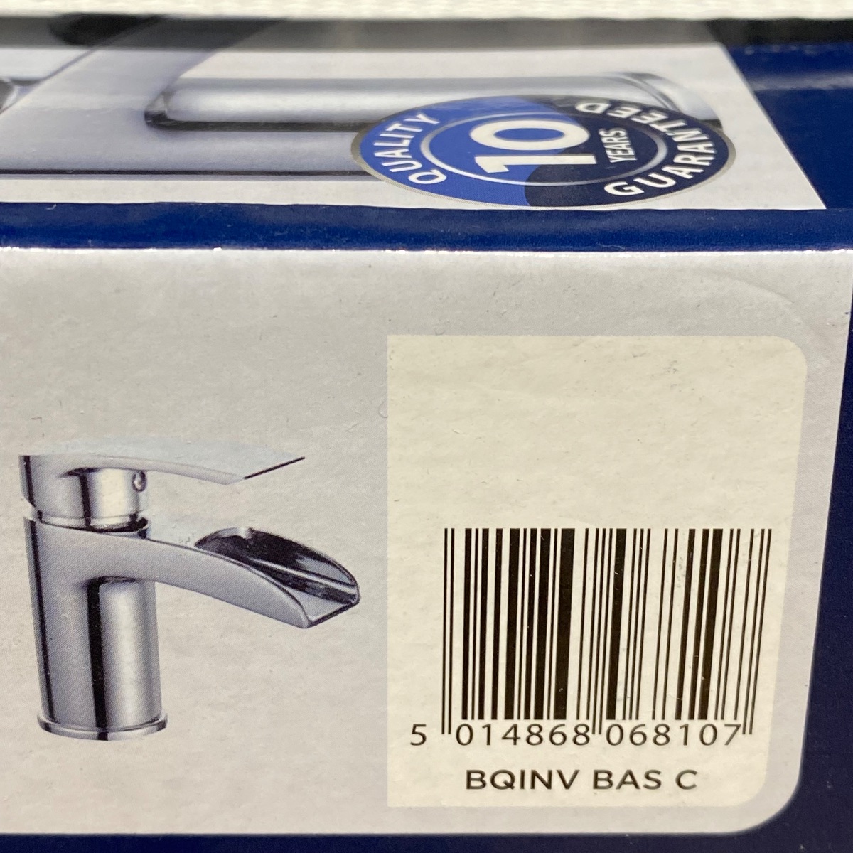 Bristan Invigor Waterfall Chrome Basin Mixer Tap With Waste Clicker BQINVBASC 5014868068107