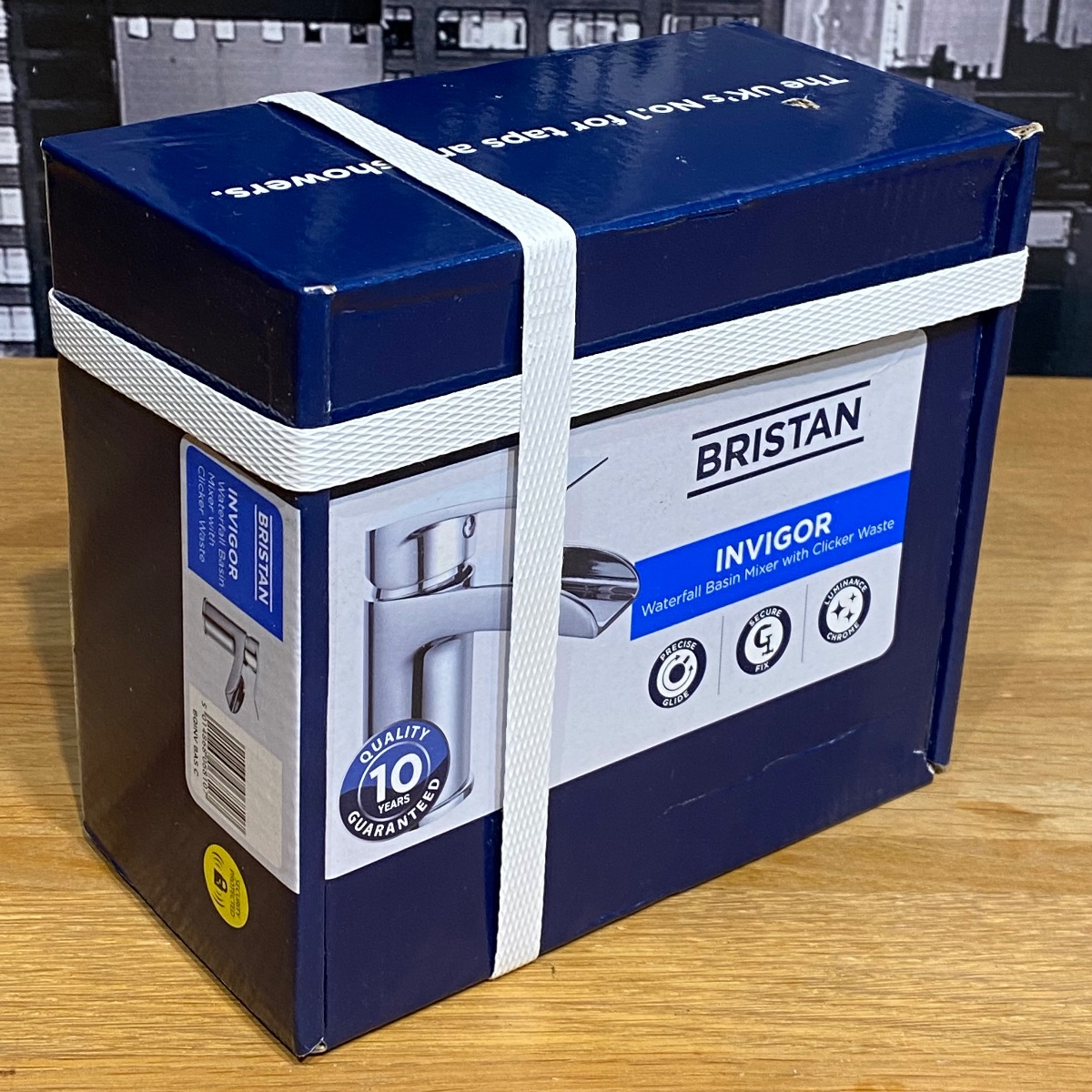 Bristan Invigor Waterfall Chrome Basin Mixer Tap With Waste Clicker BQINVBASC 5014868068107