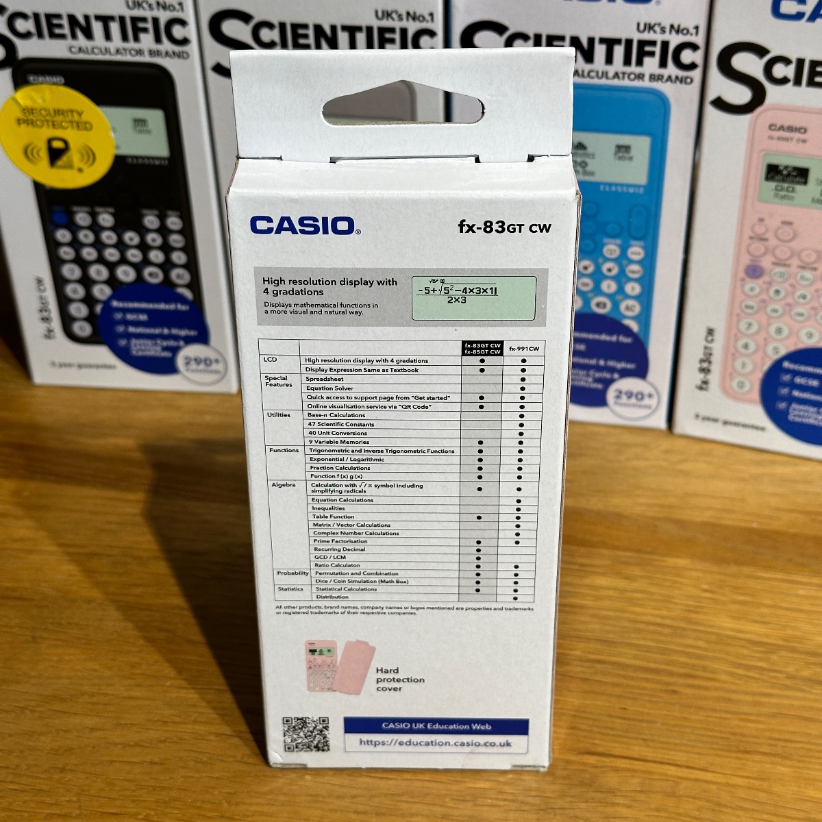 Casio Classwiz Scientific Calculator GCSE Highers FX-83GT CW Original FX-83GTCW-GY 4549526615535 (Brand New)