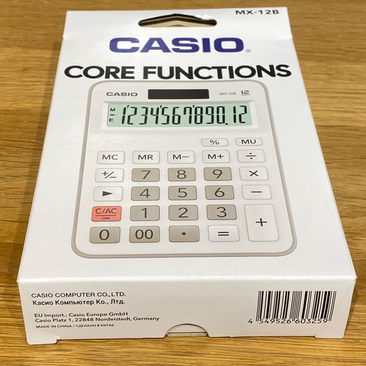 Casio MX-12 Desk Calculator 12-Digit Display Clear Successor Product MX-12B-WE-W-EC 4549526603259 Casio MX-12 Desk Calculator 12-Digit Display Clear Successor Product MX-12B-WE-W-EC 4549526603259