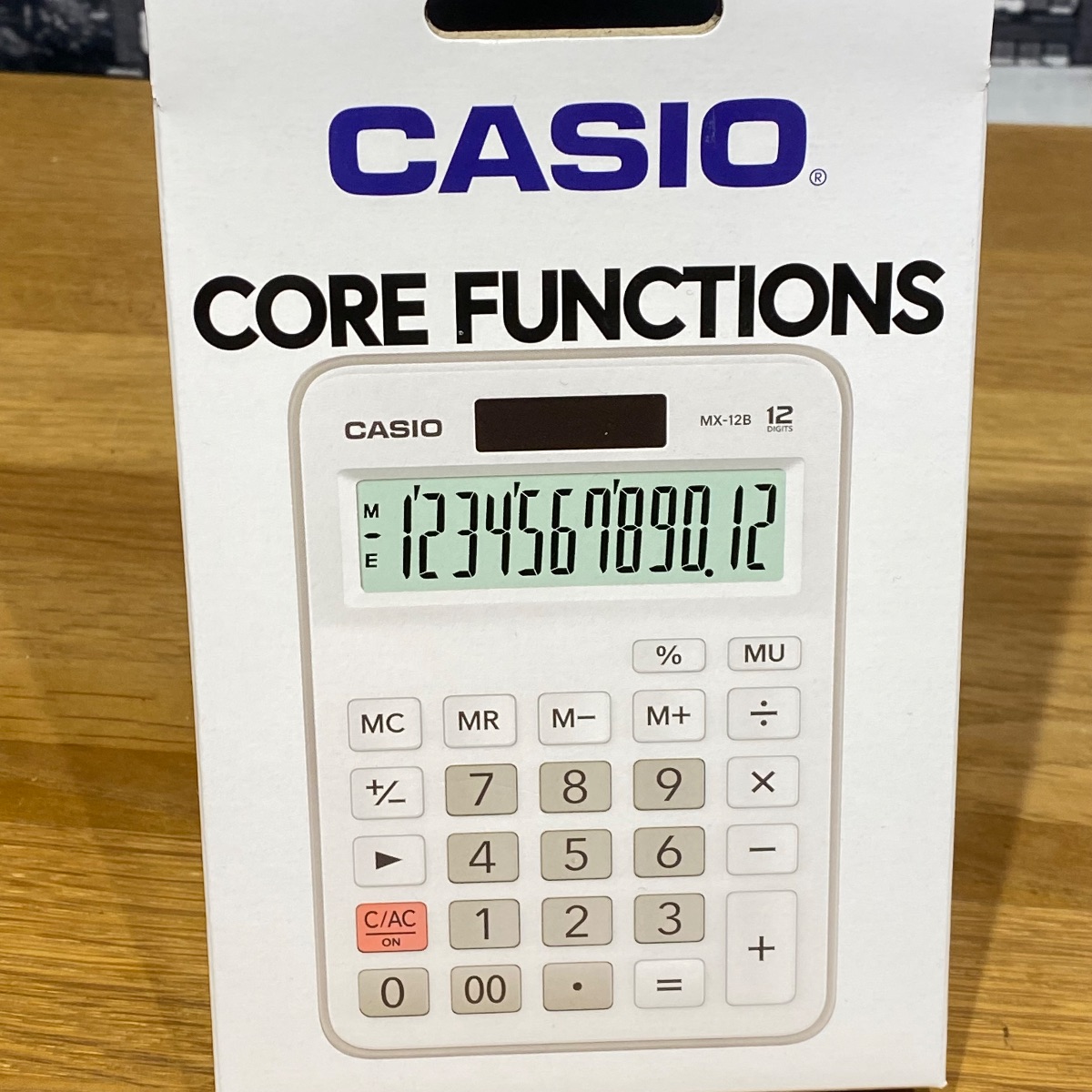 Casio MX-12 Desk Calculator 12-Digit Display Clear Successor Product MX-12B-WE-W-EC 4549526603259 Casio MX-12 Desk Calculator 12-Digit Display Clear Successor Product MX-12B-WE-W-EC 4549526603259