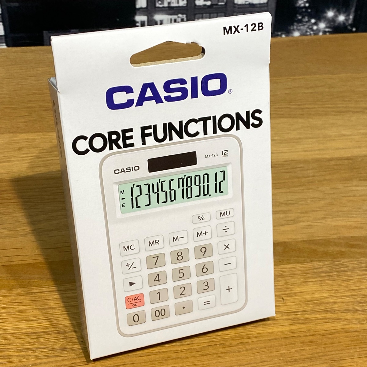 Casio MX-12 Desk Calculator 12-Digit Display Clear Successor Product MX-12B-WE-W-EC 4549526603259 Casio MX-12 Desk Calculator 12-Digit Display Clear Successor Product MX-12B-WE-W-EC 4549526603259